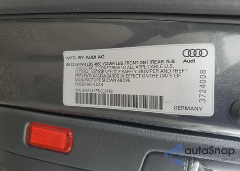 2023 Audi A4 Premium Plus 45 from USA, damaged, VIN WAUEAAF4XPN003419